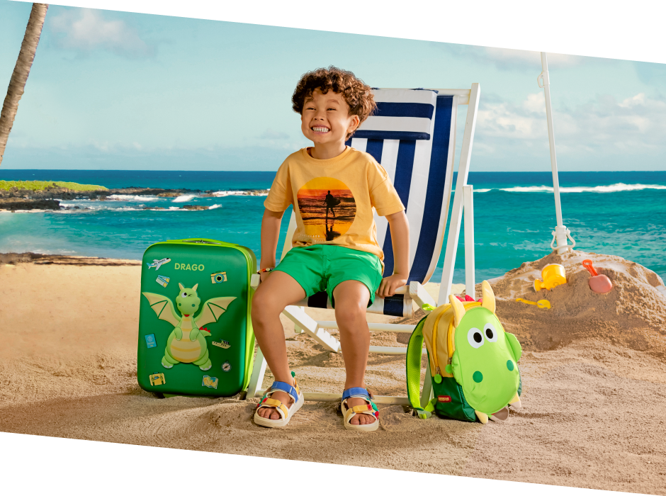 KIZTOPIA 2-Way Pillow (Dragon)  topdesc | American Tourister